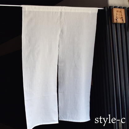伊勢木綿を贅沢に使用した暖簾 変わり織 のれん シンプルな仕上がりながら、職人技が詰まった玄人好みの逸品 幅76cm～×丈120cm