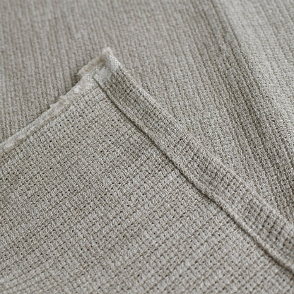 近江の麻 リネンケット クォーター 105×75cm ちりめん ひざ掛け インテリアアクセント リネン100% 麻織物の美しさ 快眠 冷房対策