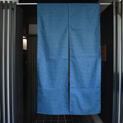 なごみ 縞模様 暖簾 のれん ほっこりした雰囲気のかすり調の風合いが和空間にピッタリ 幅85cm × 丈150cm