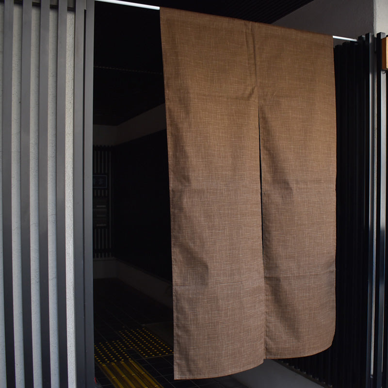なごみ 縞模様 暖簾 のれん ほっこりした雰囲気のかすり調の風合いが和空間にピッタリ 幅85cm × 丈150cm
