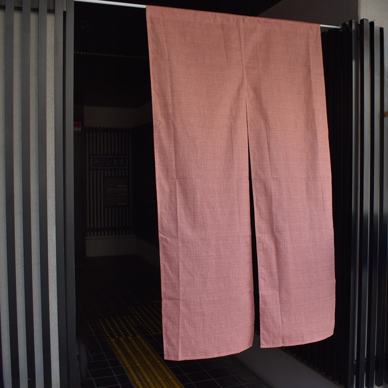 なごみ 縞模様 暖簾 のれん ほっこりした雰囲気のかすり調の風合いが和空間にピッタリ 幅85cm × 丈150cm