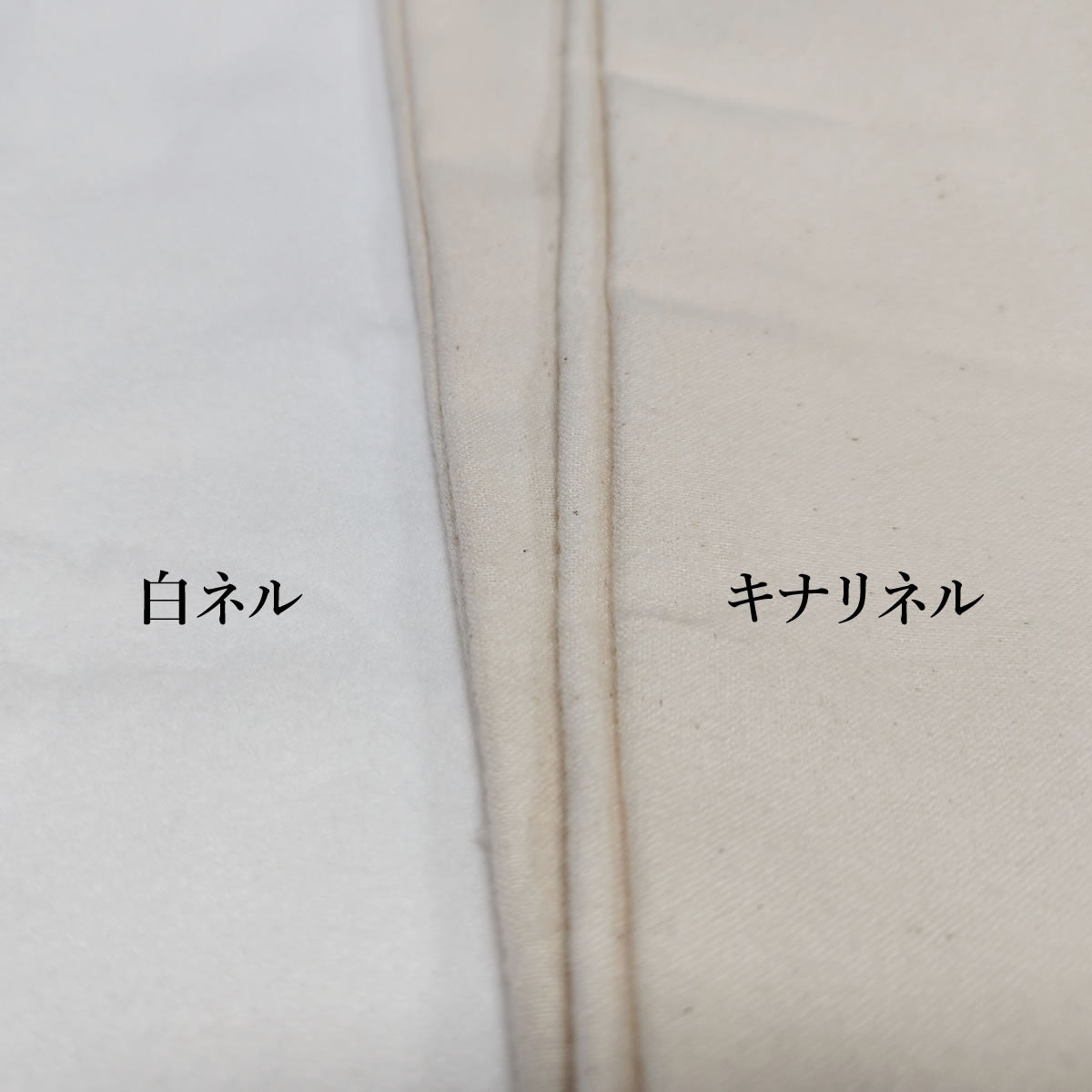 カット キナリネル 龍牡丹 両面起毛 巾110cm×1ｍ 綿100% 生成り フランネル 日本製 高品質 業務用 機械レンズ拭き ピアノ楽器拭き 靴磨き コーヒードリップ用