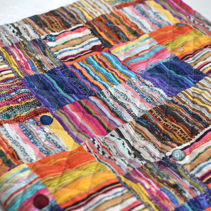 キュートなキルティング クッションカバー 35×35cm・45×45cm・55×35cm long 綿100％ 北欧 日本製 5柄 可愛いテキスタイルデザイン 丁寧な縫製