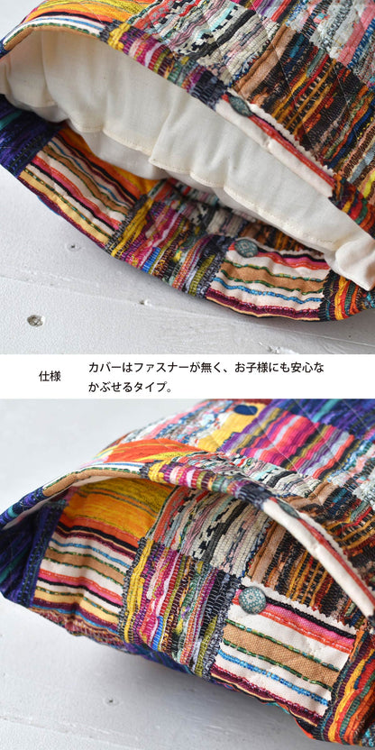 キュートなキルティング クッションカバー 35×35cm・45×45cm・55×35cm long 綿100％ 北欧 日本製 5柄 可愛いテキスタイルデザイン 丁寧な縫製